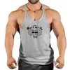 Męskie topy z czołgów na siłowni Koszulka mięśnia man top kamizelka kulturystyka i fitness ubrania sportowe Ubrania sportowe