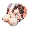 Запястья мыши отдыхает в Kingkong Anime 3D Oppai Mouse Pad Pad Forles Rest Y240423