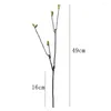 Flores decorativas 49 cm de ramo artificial Willow Bud Dead Plantas falsas Flores seca Faux Rattan Branches Mountain Vines for Home El Decor