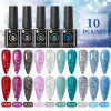 Kits ur socker 10st/set Color Gel nagellackuppsättning Autumn Winter 140 färger Semi permanent UV LED -gellack blötlägg av nagellackor