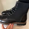 HBP sin marca sh10358a botas de cuero de estilo caliente hombres botas de invierno de alto corte hombres