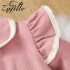 One-Pieces Zafille 2 PCS Baby Girls Striped Girls Vêtements Bowknot Patchwork Newborn Jumps pour enfants Vêtements Girls Sleeve Flying Baby's Bompers