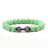 STRANDS GYM DUMMBELLS kralen Bracelet Natuursteen Barbell Energie gewichten armbanden voor vrouwen mannen koppelen pulsera polsbandje sieraden cadeau