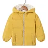 Down Coat Winter Kids Jackets For Girls Coats Dikke Duck Boys Jacket Peuter Haped Hooded Outerwear Baby Children Snowsuit Deskled