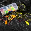 Accessories 240pcs Walleye Rig Pompano Rig Inline Spinner Making Kit Spinnerbait Indiana Blade Trout Bass Crawler Harness Fishing Lure