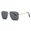 17302 Fashion Bust Double Trimed Metal para 2020 New Street Photo de rua Trendy Sunglasses