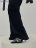 Zapatos de vestir estilo británico súper cool metal cremallera borla plana cuero mujer diseño de nicho de verano tacón grueso