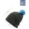 Bibs Outdoor Winter Warm Knitted Hat for Woman Men Bonnet Hat Unisex Beanies Soft Korean Cap Skating Cap Casual Hat for Adult