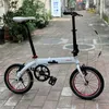 Bikes 16 Inch Folding Bike Portable BMX Mini Velo Single Speed Bicycle For Children Adult Commuting Exercise Y240423