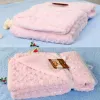 Ensembles Motohood Rose Velvet Baby Backet Baby Swaddle Wrap Swadddling Winter Warm Brand Litting Soft Infant Crochet Crochet 76 * 102CM
