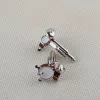 Links Música vintage Drum Cufflinks Novo 3D Red White Drum Cufflinks para jóias de casamento de festa de camisa francesa masculina para homens Idéias de presente