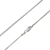 Colliers S925 argent sterling 1,5 mm chaîne de serpent ronde hommes et chaînes de clandeur de la clavicule pour femmes bijoux de couple minimaliste