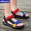 Slippista 5 colori traspiranti sandali per bambini sandali estivi Summer Light Non slip Speach Shoef Fashion Girls Open Apte Leisure Flat Sandals Y240423