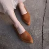 Casual schoenen Artmu originele loafers voor vrouwen zachte zolen echte lederen flats handgemaakte luxe wandelen Werkende dames zwart