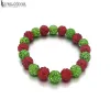 Strands Elastic Christmas 029 Charm Jewelry Candy Colors Expandable Bead Stretch Bead Bracelet Bangle For Women Gift