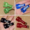 Azionamenti da 10 pezzi USB Flash Drive Chiave colorata Pendrive 128GB 64 GB Drive a penna da 32 GB da 16 GB Stick Memoria USB per PC regali logo personalizzati gratuiti