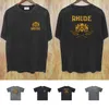 Vintage High Street Casual ZRH127 Branch Lion Lion Wäsche alte Kurzarm T-Shirt R120W110 Männer- und Frauensportarten komfortable atmungsaktives T-Shirt