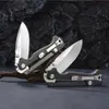 EDC-vikkniv, rostfritt stål utomhusficka kniv, hög hårdhet camping överlevnadskniv för självförsvar kniv för män