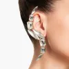 Boucles d'oreilles Stonefans 2pc Criring Crystal Clips Oreau sans pierre Boucles d'oreilles Girl Ear Cheuille Bijoux de mariage Accessoires de mode Streetwear Party