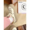 Casual Shoes Solid Soft Sole Cute Women 2024 Spring Retro Beige Thick Comant Fashionable 24-149