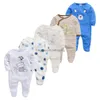 Serviettes robes 5pcs bébé fille garçon pijamas bebe fille coton respirant soft ropa nés pjiAms 210226 drop livrow