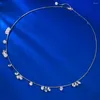 Pingentes wong chuva 925 prata esterlina redonda de corte de safira de gemas de gemotas de pendente fino para joias por atacado de jóias