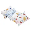 Kudde Cartoon Children's Bed Pudow Case Breattable Rectangular 100% Cotton Baby Pillow Case Envelope Spädbarn Kudde Skyddsskydd