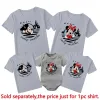 Bottles 2023 Family Vacation Clothes Mouse Fashion Land Trip Tshirts Summer Casual Ropa Funny Family Look Outfits