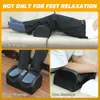 Electric Foot Massager Shiatsu Knådan djup vävnad Relax uppvärmd rullkalv smärtlindring trötthet muskler vibrator maskin hälsa 240415