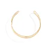 Necklaces Ingemark Punk Gold Color Open Cuff Torques Chain Necklace for Women Fashion Statement Vintage Short Choker Jewelry Steampunk Men