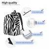 Backpack Men Women Large Capacity School For Student Funny Zebra Skin Print Bag