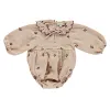 Endelar Enkelibb Baby Winter Spring Long Sleeve Romper Brand Designer Toddler Sweet Pink Onesie Bebeo* Infant Girl Clothes