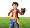 One Piece MonkeyLuffy Anime Figure Three Forms Of Luffy Star Eyes Eat Meat Replaceable PVC Action Figure Toy Model Doll Gift Q6160162