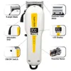 Professionell hårklippare Kraftfullt litiumbatteri USB -avgifts Trimmer LCD Display Home Man Beard Shaver Cutting Machine 240411