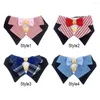 Dog Apparel Comfortable Tuxedo Bow Ties Pet Accessories Adjustable Necktie Tie Collar Saliva Towel Formal