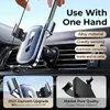 携帯電話マウントホルダーJoyroom Air Vent Car Phone Holder Mount Upgraded Universal Automobile Chone Phone Cradle Vent Clip Hand-Free Phone Mount Y240423