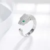 Anello aperto per animali personalizzati per animali personalizzati a vendita calda con anello esagerato a pioli con diamante a diamante con anelli originali di carriraa