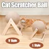 Toys Natural Sisal Cat Scratch Ball Ball WearResistant Cat Tree jouet en bois massif Cat PAW Boîte de broyage chaton Toys Cat Tower