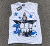 American Retro Street Alfabe Baskılı Yuvarlak Boyun Söğretsiz Tshirt Erkek Y2K Harajuku Moda Gotik Gevşek Gömlek 240422