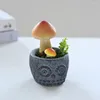 Flores decorativas 4 PCs Falsas Plantas Faux Plants Decor de Cogumelo Doméstica Adornos de Espuma Artificial de Bonsai