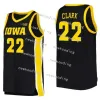 Custom 22 Caitlin Clark Jersey Iowa Hawkeyes Women College Basketball Maglie da basket Men Kidies Black White Yellow Any Name Message US BFPJ