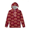 Herren Hoodies Retro Ethnic Totem 3D gedruckt Elefant Hoodie Männer Frauen Harajuku Tiergrafik Pullover Swearshirt Streetwear Freizeit