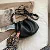 Shoulder Bags Small Drawstring Clutch Cloud For Women 2024 Soft Leather Sling Bag Ladys Brand Designer Pleated Crossbody Handbag