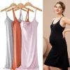 Vestidos fdfklak nova gravidez Mãe amamentando camisola elegante vestido de enfermagem Mangas de verão de verão viscose Nightdress viscose