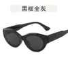 Cat's Eye Sunglasses dames trendy cool 2024 Nieuwe high -end pittig meisje Amerikaans kleine gezichtsglazen
