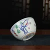 Dekoratif Figürinler Çin Mavi ve Beyaz Porselen Renkli Üzüm Tasarımı Çay Fıkrası 3.1 "