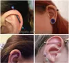 Button Rings 10Pcs/Lot Surgical Steel Long Industrial Barbell Ring Ear Cartilage Helix Piercing Bar Tongue Nipp