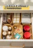 Cestas 2023 Caixa de armazenamento da gaveta doméstico Kraft Papel de triagem da caixa de mesa de mesa de mesa de armazenamento de caixas de caixa pequena