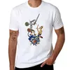 Herrpolos konstiga medeltida Iary Killer Rabbitswith Sword and Bow T-shirt snabbtorkande kawaii kläder rattor herr vita t skjortor