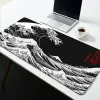 Rests Black White Japan Art Great Waves Mouse Pad Gaming XL Custom HD NEW MOUSEPAD XXL Playmat Nonslip Office Computer Mice Pad